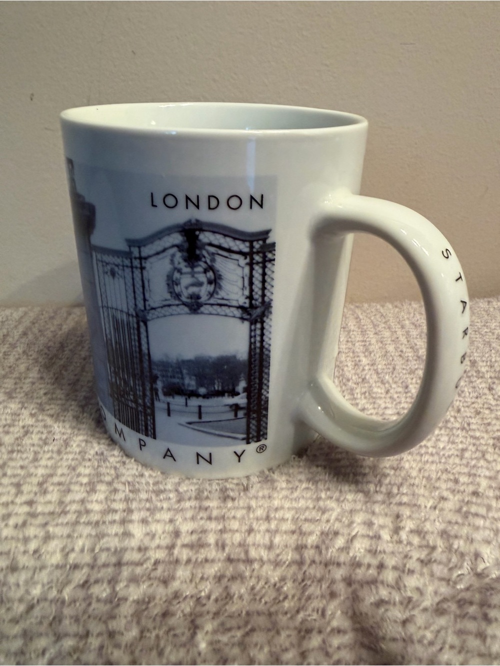 Starbucks White and Black London Ceramic Coffee Mug